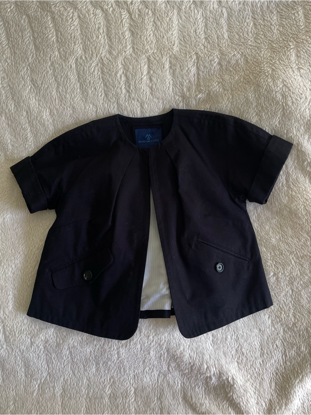 Martin + Osa Short-Sleeve Black Jacket